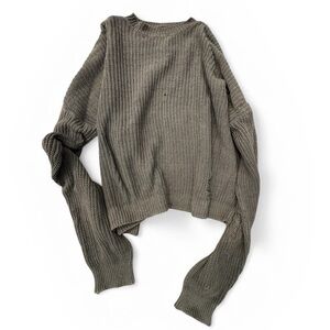 KAPITAL Made in Japan Oversized Distressed Knit Sweater RARE FIND Size 1 (small)